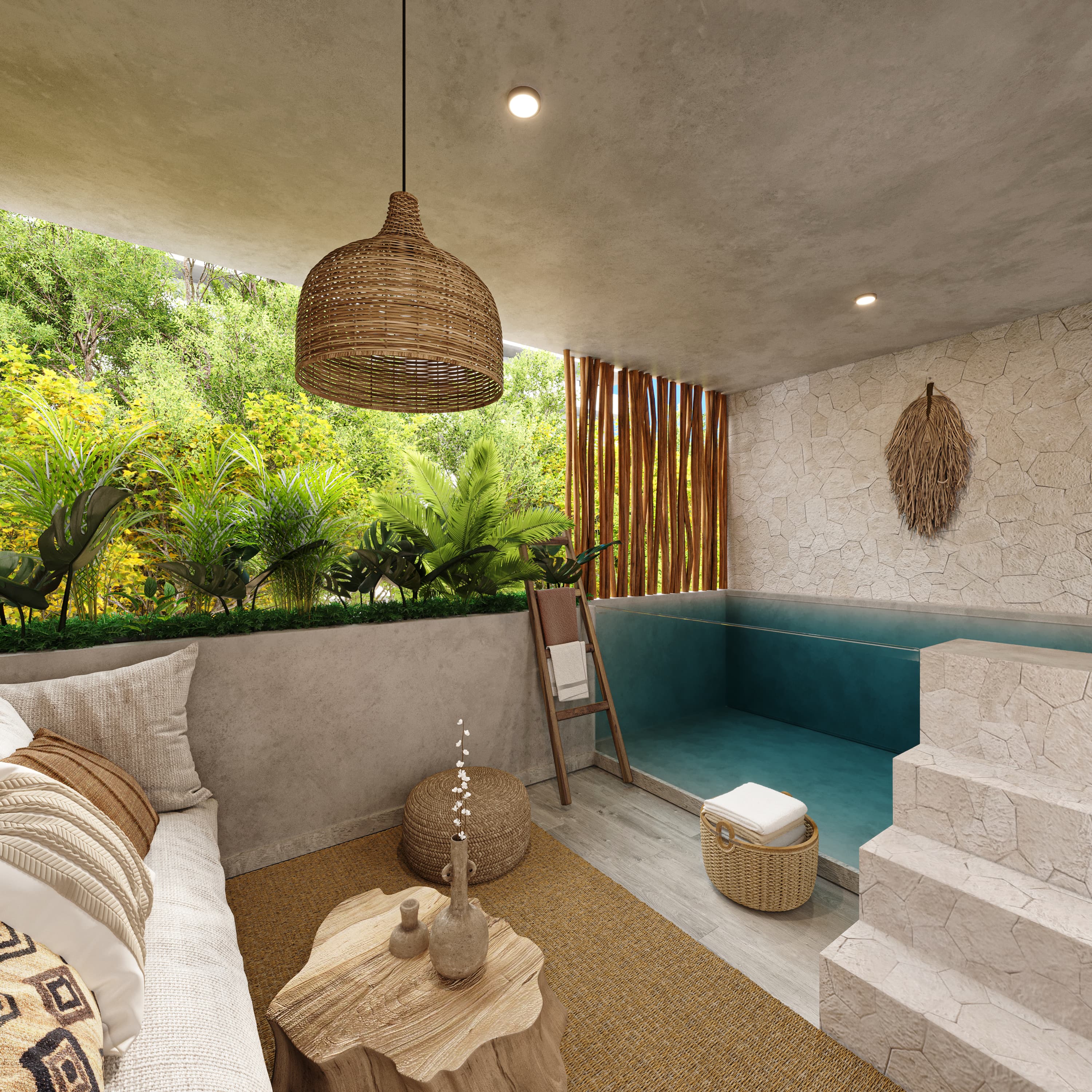 Estudio — terraza privada